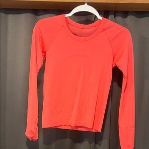 Lululemon coral long sleeve tee